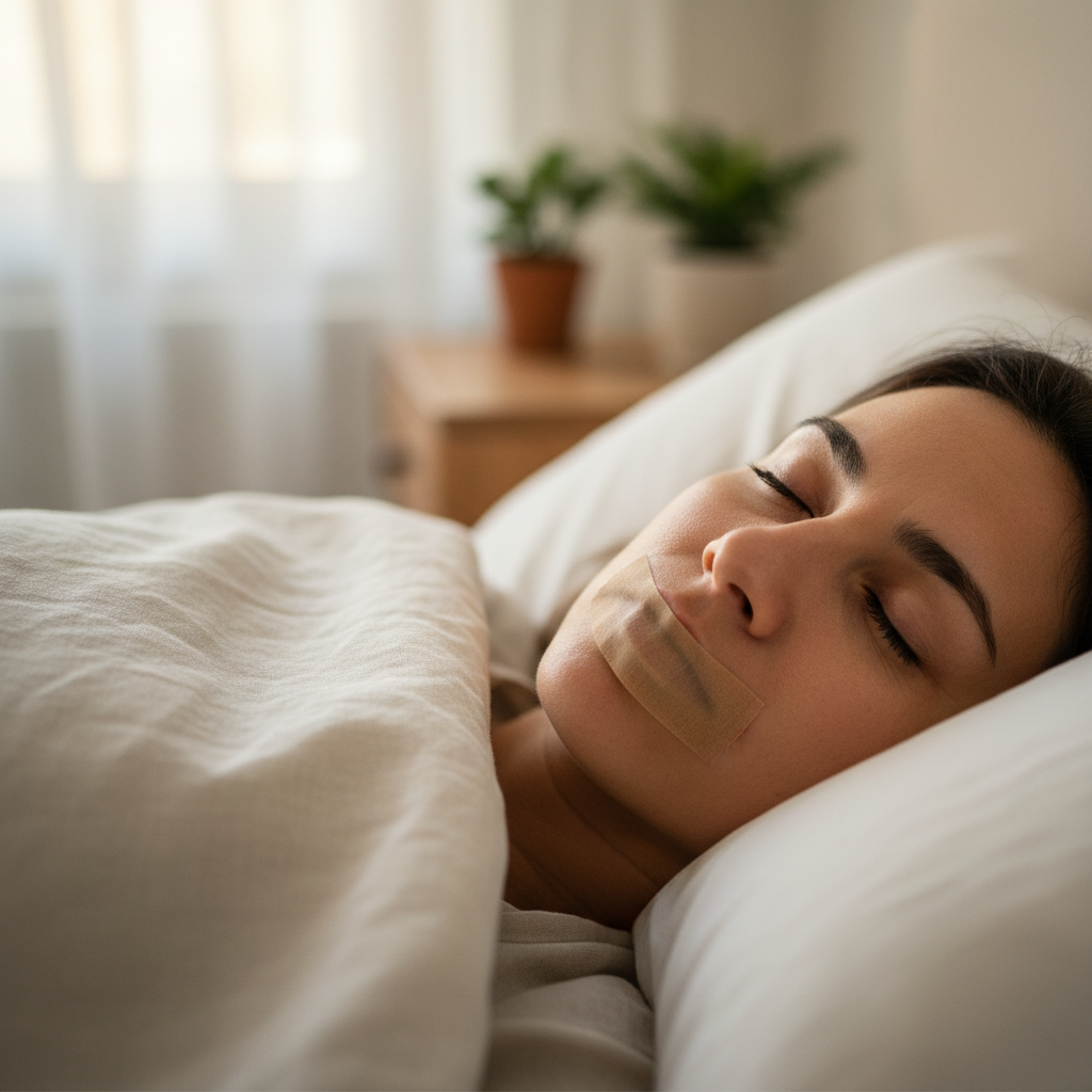 Mouth Taping for Sleep Apnea: Benefits, Risks, & What Science Says
